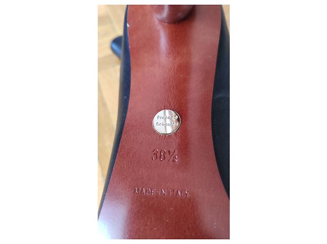 PROENZA SCHOULER LEDER-STIEFELETTEN MIT METALLABSATZ Schwarz - Ansicht 3
