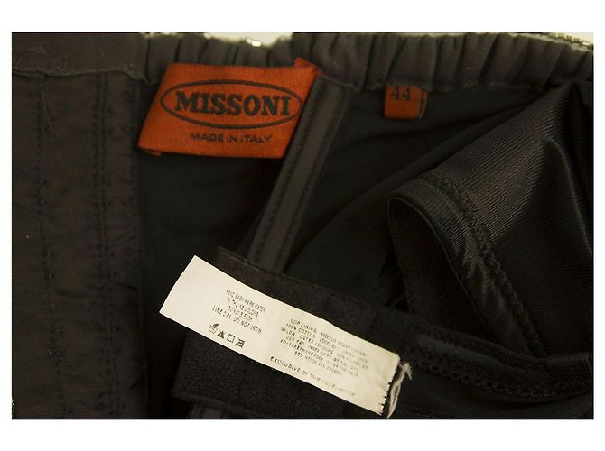 Missoni Blue Grey gestrickt Trägerloses Mini-Perlenkleid in IT-Größe 44 Blau Grau - Ansicht 4