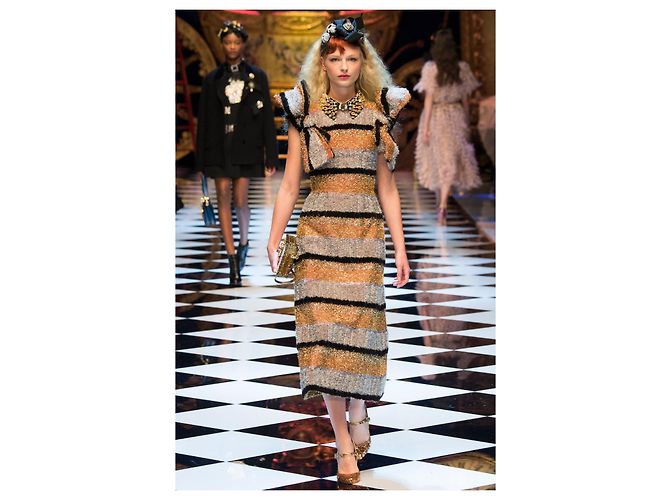 Dolce & Gabbana Kleid aus Polyester mehrfarbig Mehrfarben - Ansicht 8