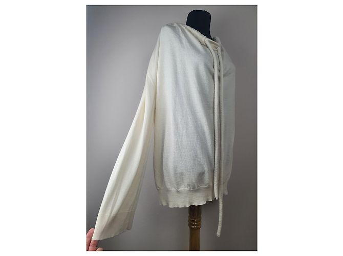 Maison Martin Margiela MM6 Oversize Pullover Ecru Wolle - Ansicht 4