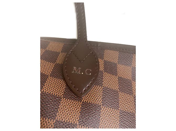 Louis Vuitton Neverfull MM Damier Ebene Dunkelbraun - Ansicht 12