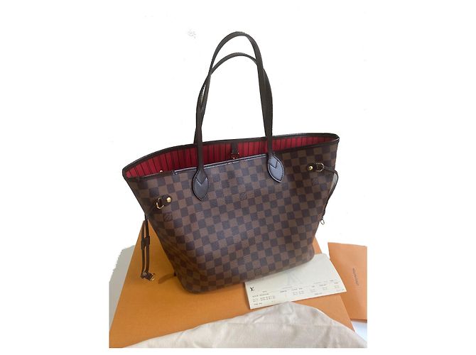Louis Vuitton Neverfull MM Damier Ebene Dunkelbraun - Ansicht 2