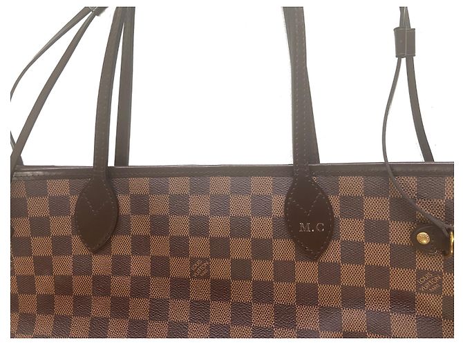 Louis Vuitton Neverfull MM Damier Ebene Dunkelbraun - Ansicht 6