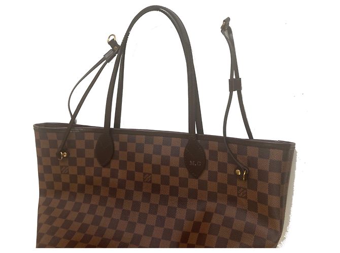 Louis Vuitton Neverfull MM Damier Ebene Dunkelbraun - Ansicht 7