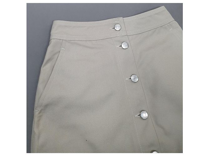Falda Piper beige de algodón Filippa K - vista 2