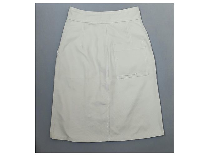 Falda Piper beige de algodón Filippa K - vista 3