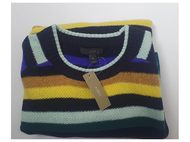 J.Crew Gestreifter Wollpullover Mehrfarbig XL Mehrfarben - Ansicht 5