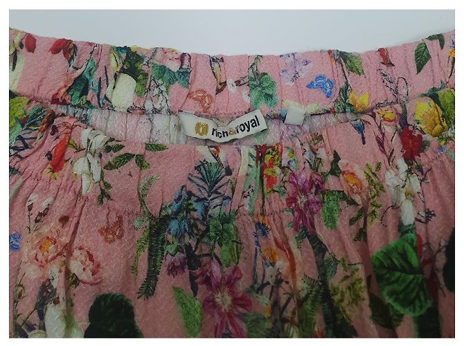 Autre Marque Blusa oversize Rich and Royal de viscosa Multicolor - vista 4