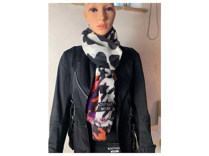 Stola Moschino in lana multicolore - vista 2