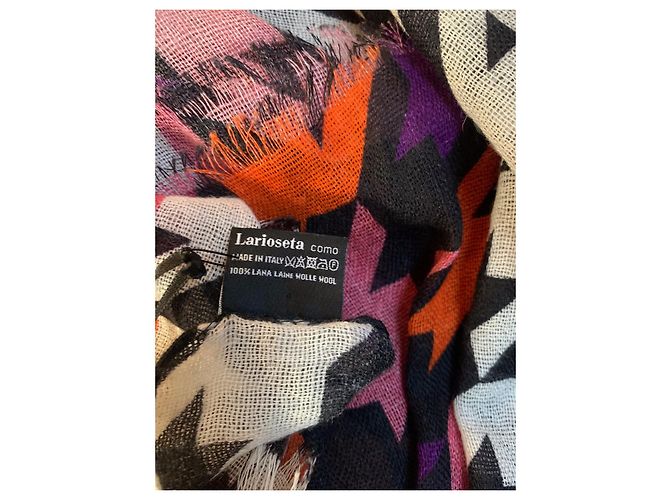 Stola Moschino in lana multicolore - vista 5