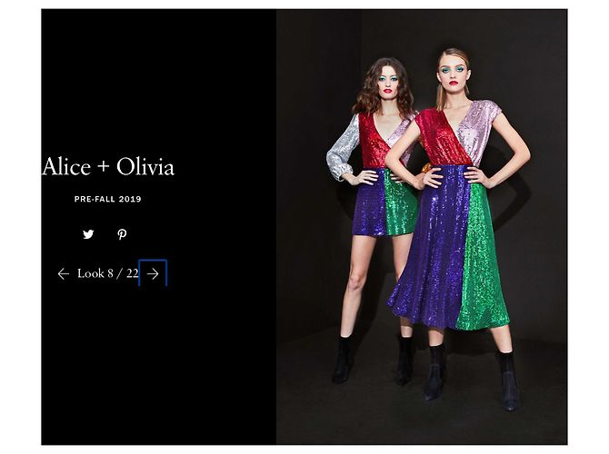 Alice + Olivia Pailletten Minikleid Colorblock Mehrfarben - Ansicht 10
