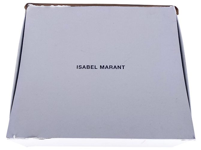 Isabel Marant Tronchetto in velluto Stainer in camoscio grigio - vista 9