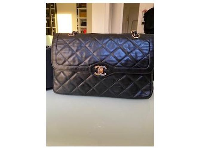 Timeless Borsa a mano Chanel in pelle nera Nero - vista 5