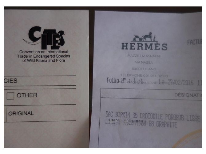 Hermès Borsa HERMES BIRKIN 35 coccodrillo Grigio Grigio antracite - vista 18