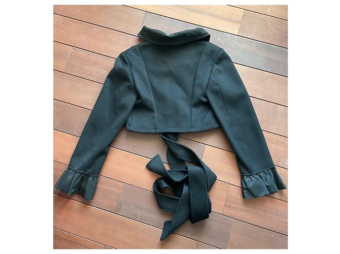 La Perla Collezione Wickelbolero Kaschmir schwarz - Ansicht 5
