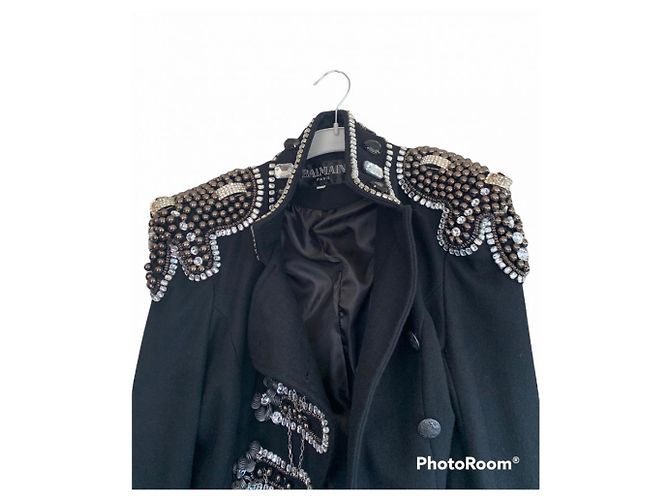 Balmain Giacca militare decorata Nero - vista 2