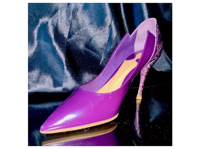 Chloé Lack-Pumps in Dunkellila Dunkelviolett - Ansicht 10
