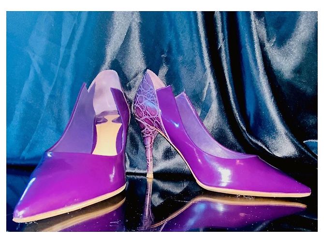 Chloé Lack-Pumps in Dunkellila Dunkelviolett - Ansicht 8