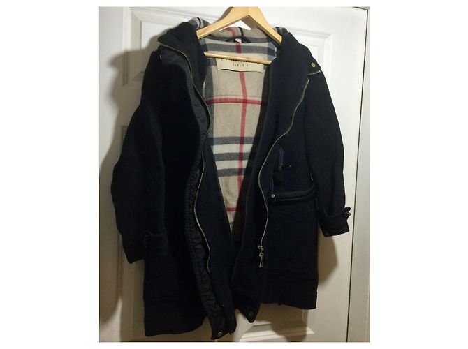 Burberry Brit Trenca con capucha y forro de cuadros nova - vista 10