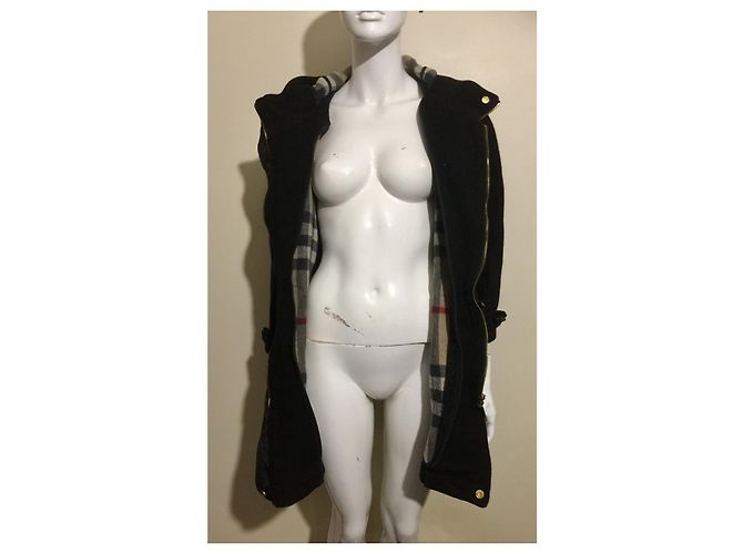 Burberry Brit Trenca con capucha y forro de cuadros nova - vista 9
