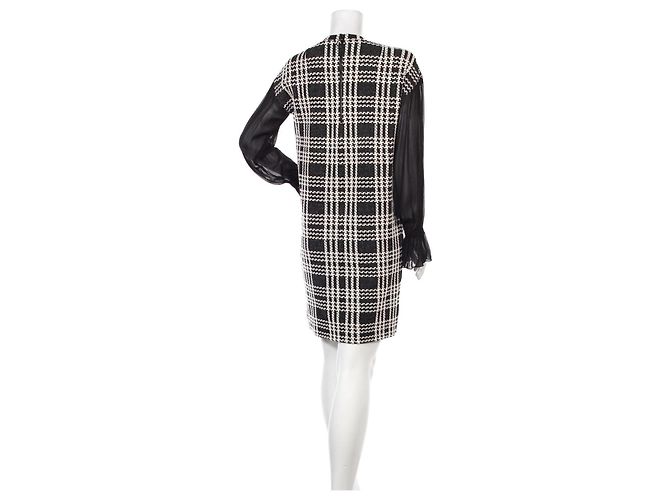 Vestido Akris Punto negro blanco algodón viscosa - vista 2