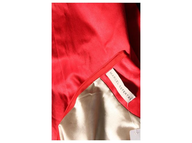 Marcel Ostertag Kleid Rot Schwarz - Ansicht 3