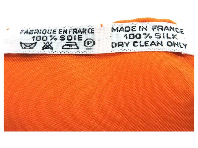Hermès Lenço Hermes Laranja - vista 3