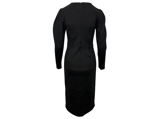 Iris & Ink Cocktailkleid aus schwarzem Lyocell - Ansicht 2