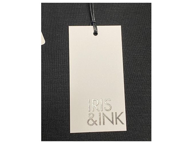 Iris & Ink Cocktailkleid aus schwarzem Lyocell - Ansicht 4