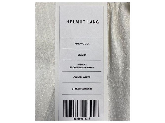 Camicetta Helmut Lang jacquard in viscosa bianca Bianco - Ansicht 5