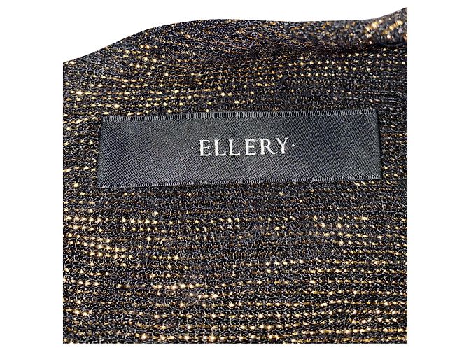 Ellery Inception Haut à Manches Flute en Viscose Noir - vue 3