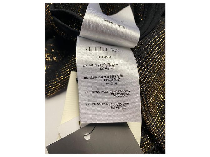 Ellery Inception Haut à Manches Flute en Viscose Noir - vue 5
