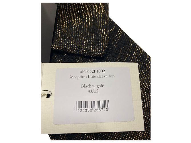 Ellery Inception Haut à Manches Flute en Viscose Noir - vue 6