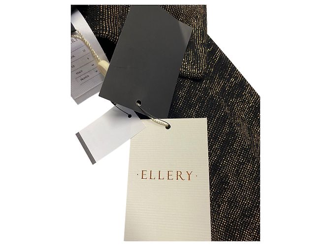 Ellery Inception Haut à Manches Flute en Viscose Noir - vue 7