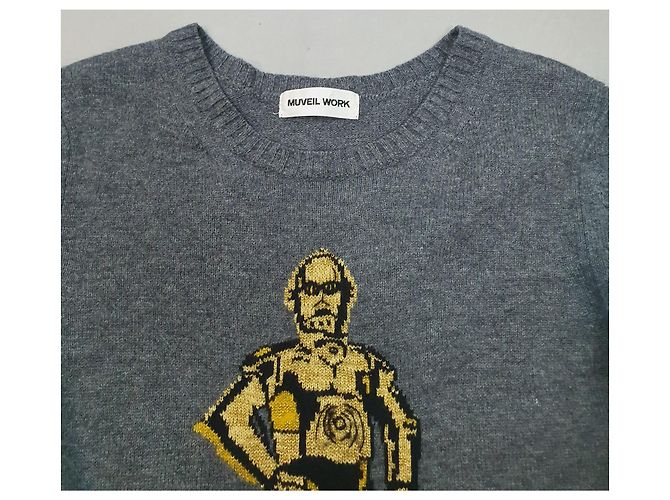 Suéter de lana Muveil Star Wars gris - vista 5