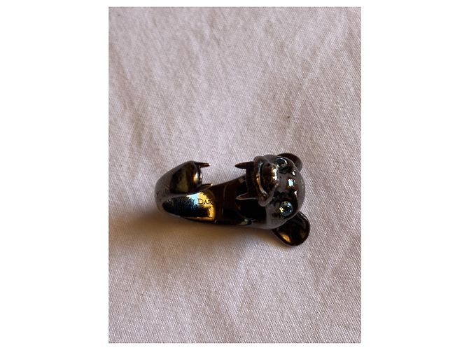 Autre Marque Violet Darkling Ring Schwarz Rhodiniert Blauer Topas - Ansicht 2