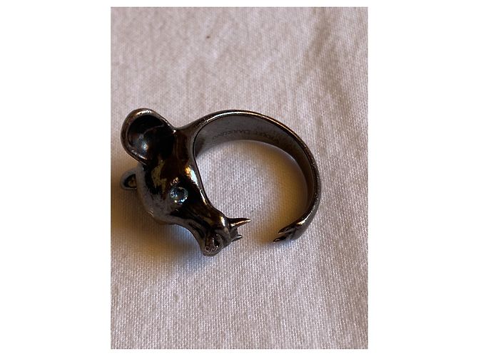 Autre Marque Violet Darkling Ring Schwarz Rhodiniert Blauer Topas - Ansicht 3