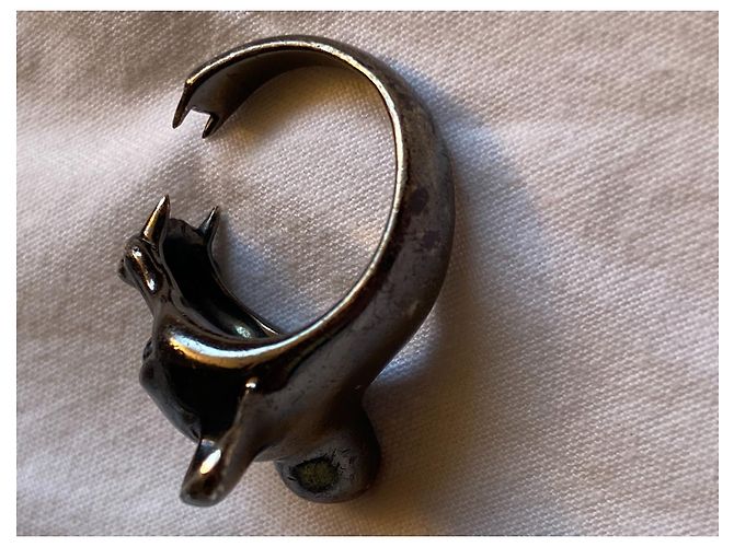 Autre Marque Violet Darkling Ring Schwarz Rhodiniert Blauer Topas - Ansicht 7
