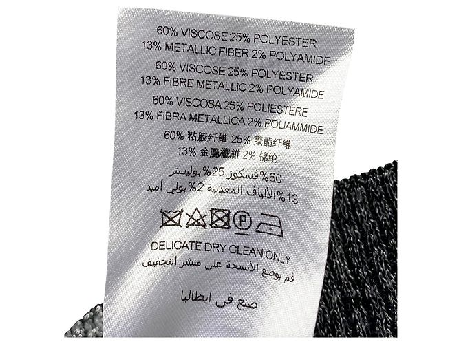 Christopher Kane Metálico Tricotado Top em Silver Viscose Cinza - vista 5