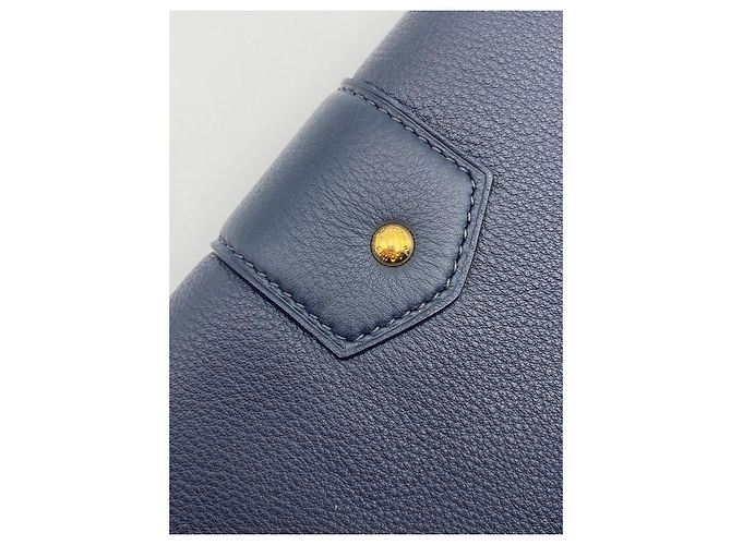 Clutch Slim Louis Vuitton Sofia Coppola blu Blu scuro - vista 3