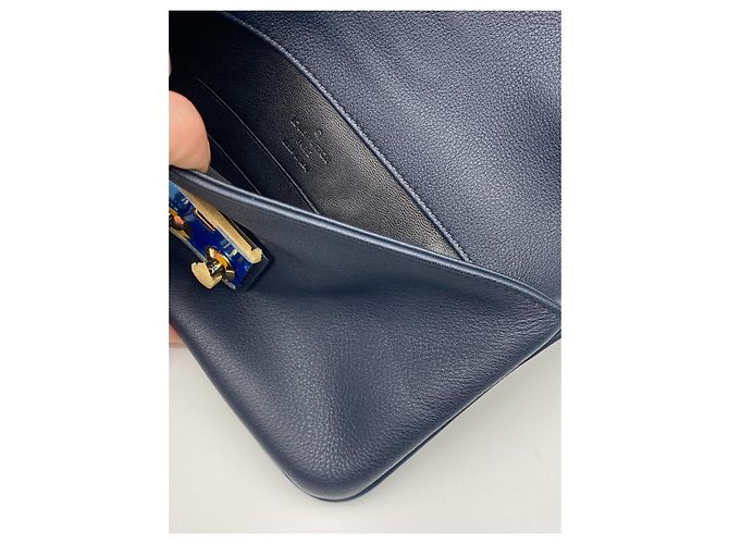 Clutch Slim Louis Vuitton Sofia Coppola blu Blu scuro - vista 6