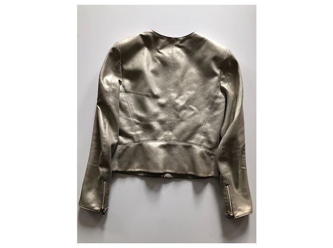 Apostrophe Lammfell Blazer Goldbeige Golden - Ansicht 2