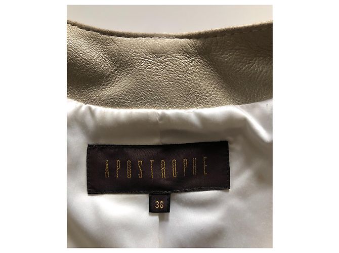 Apostrophe Lammfell Blazer Goldbeige Golden - Ansicht 3