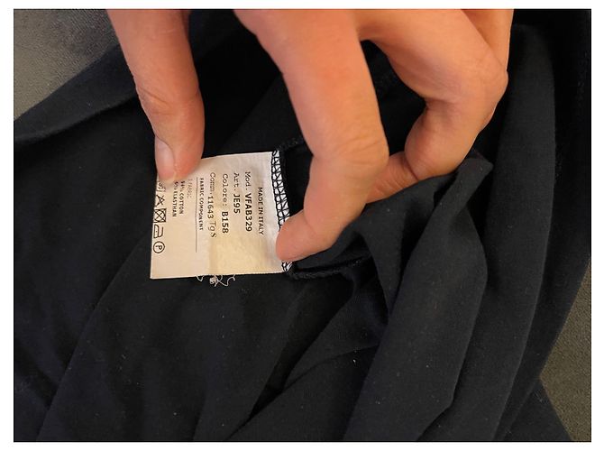 Versace Kleid aus Baumwolle marineblau - Ansicht 5