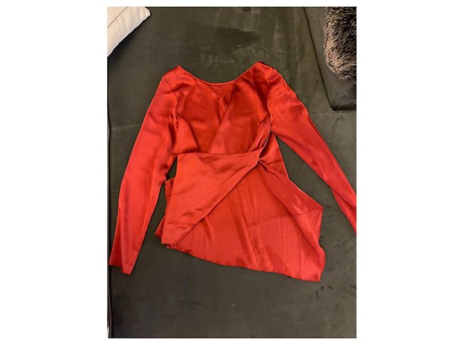Gerard Darel Top aus rotem Polyester - Ansicht 2
