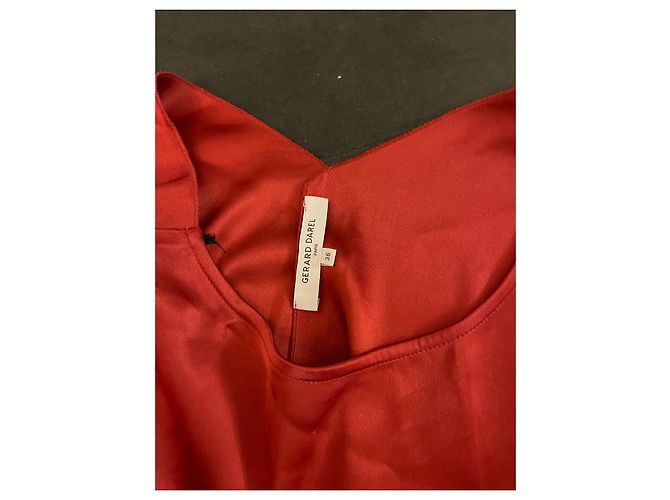 Gerard Darel Top aus rotem Polyester - Ansicht 3
