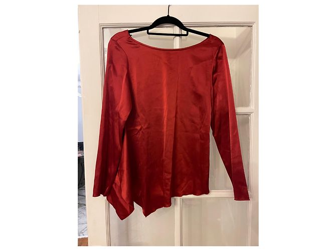 Gerard Darel Top aus rotem Polyester - Ansicht 4