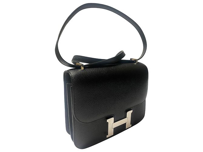 Hermès Hermes Constance 18 in pelle epsom nera Nero - vista 2