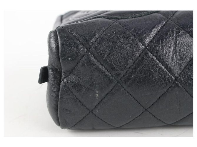 Chanel Astuccio per cosmetici Cambon Ligne in pelle trapuntata nera - vista 3