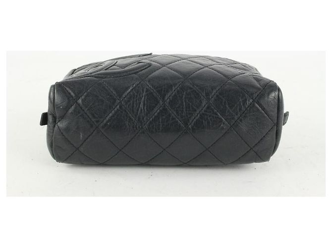 Chanel Astuccio per cosmetici Cambon Ligne in pelle trapuntata nera - vista 8